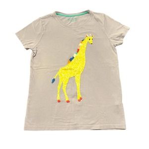 Mini Boden Giraffe Appliqué Light Purple T-Shirt size 11-12 girls